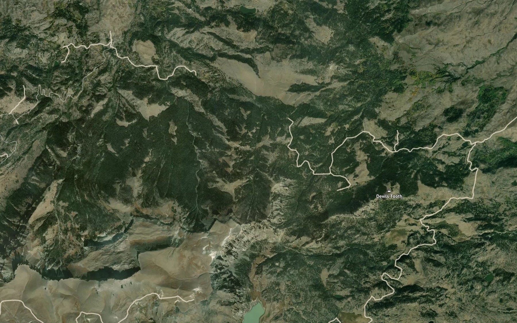 Satellite map of the Sylvan Reservoir