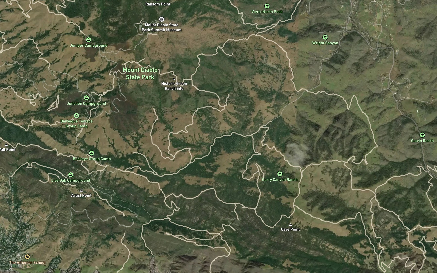 Satellite map of the Alder Creek