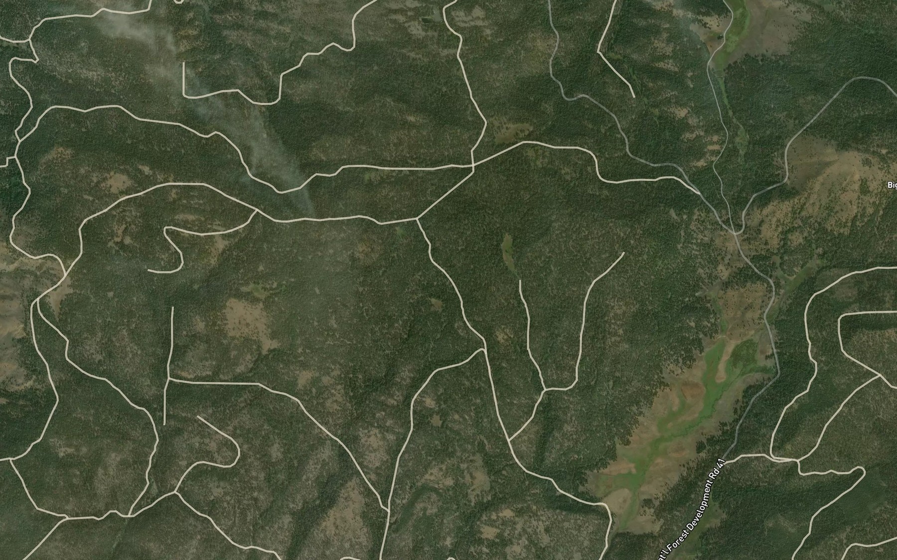 Satellite map of the Mud Spring