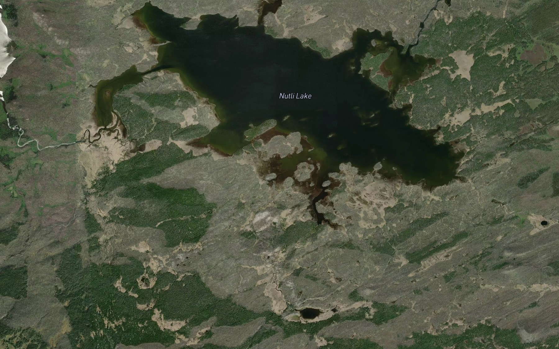 Satellite map of the Nutli Lake