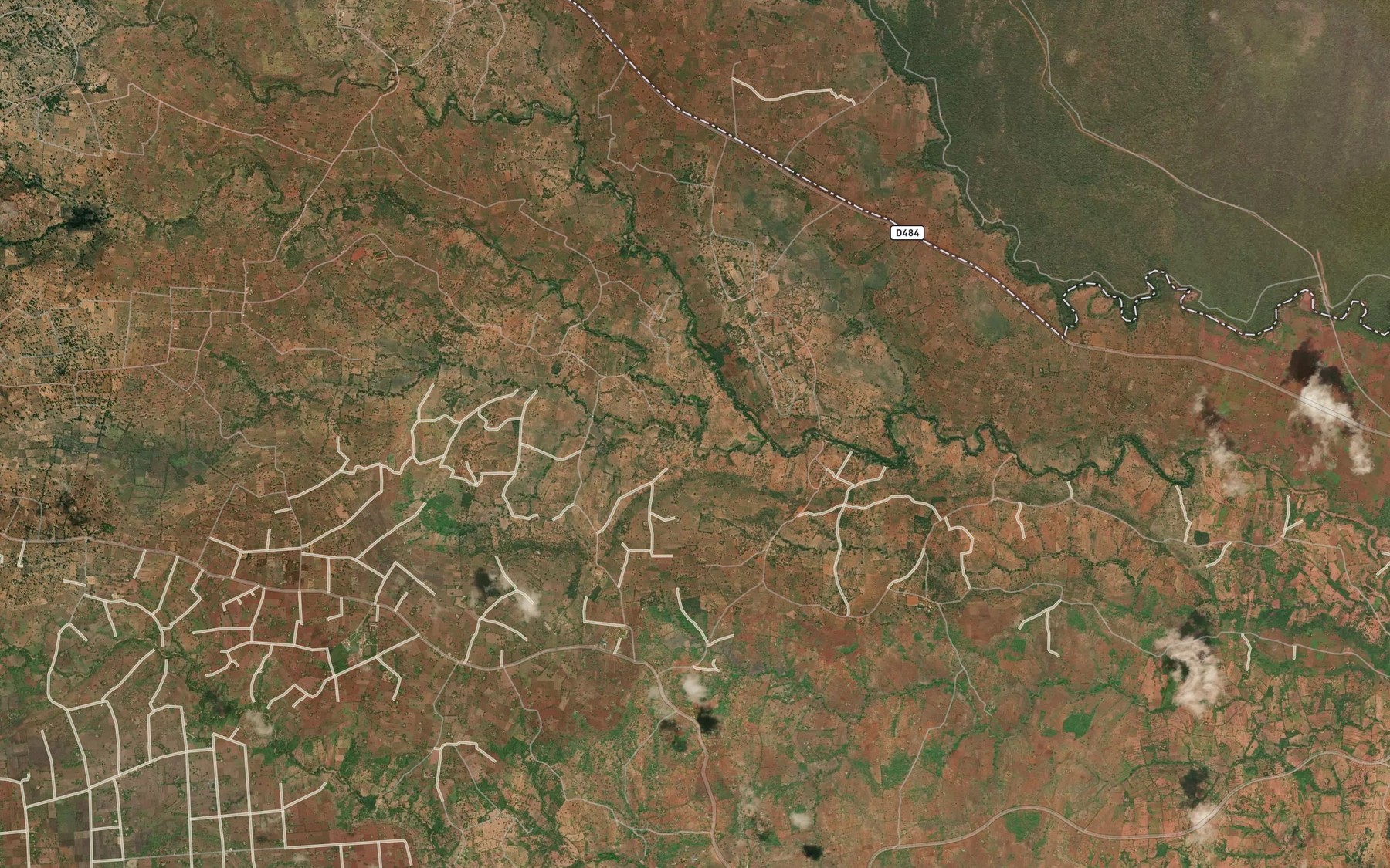 Satellite map of the Akothima