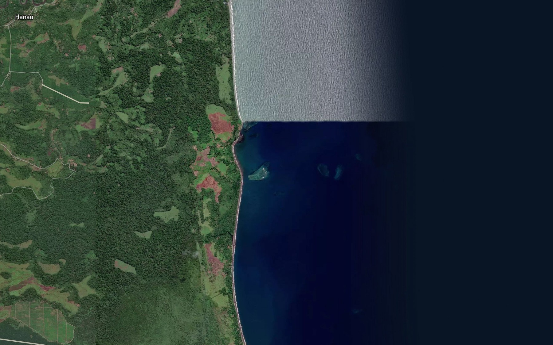 Satellite map of the Domada Creek