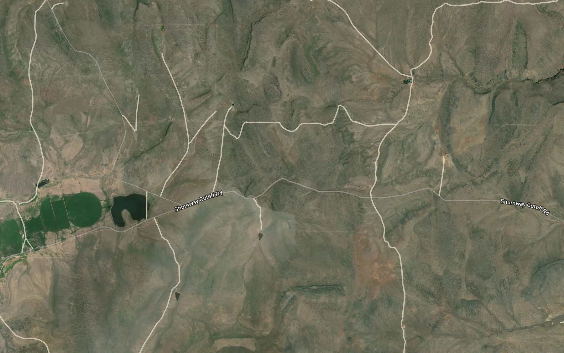 Satellite map of the Roadside Spring