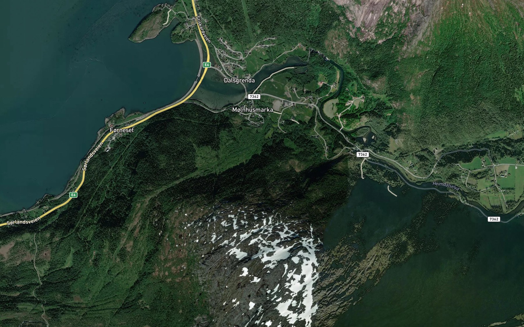 Satellite map of the Steinhusbekken