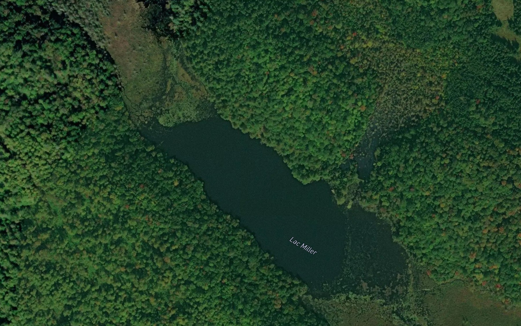 Satellite map of the Lac Miller