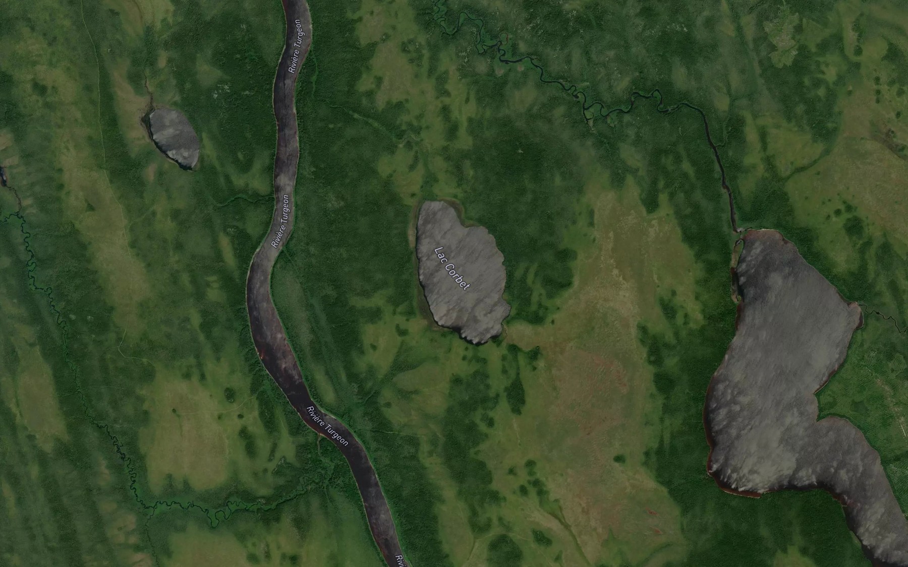 Satellite map of the Lac Corbet