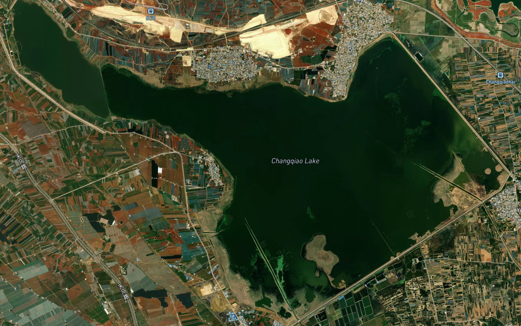 Satellite map of the Changqiao Hai