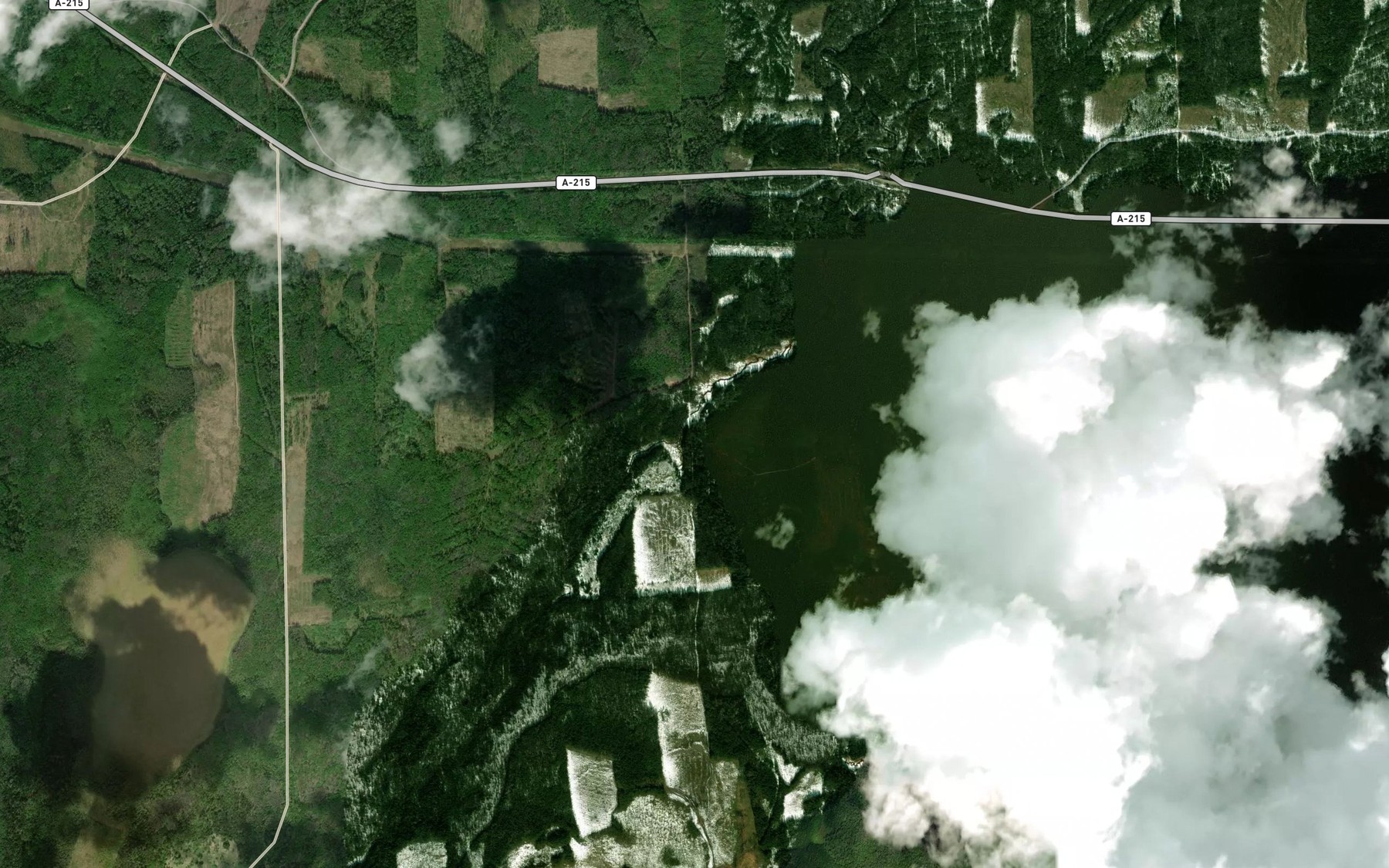 Satellite map of the Malaya Kurza