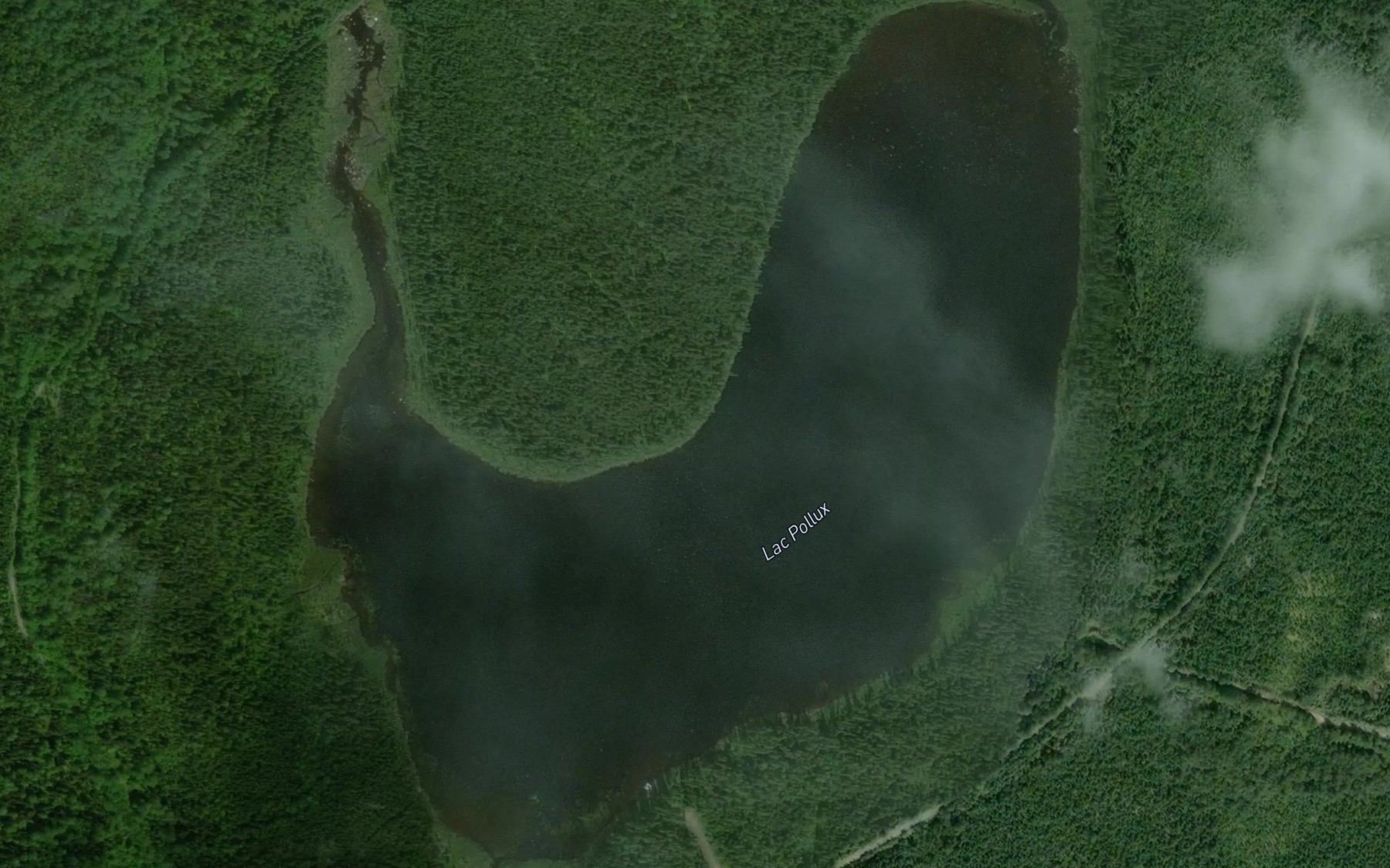 Satellite map of the Lac Pollux