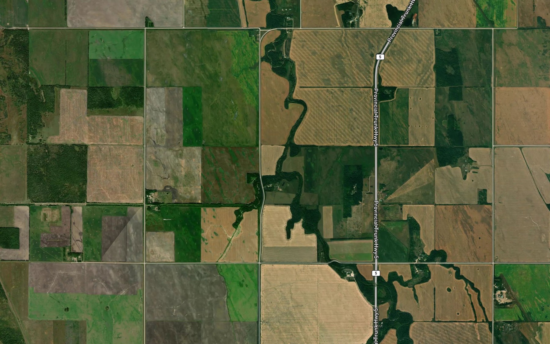 Satellite map of the Henderson Creek