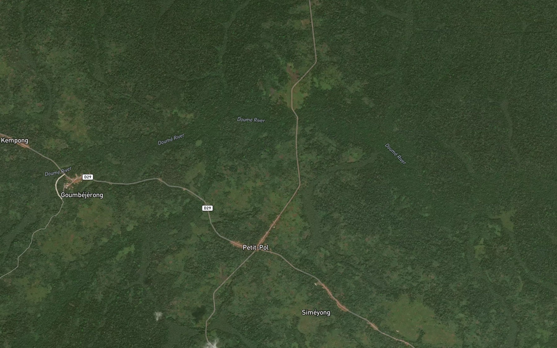 Satellite map of the Mbala