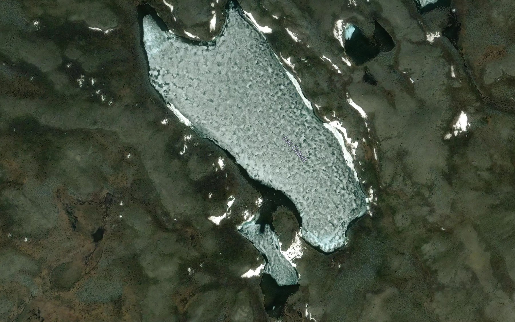 Satellite map of the Lac Cobalt