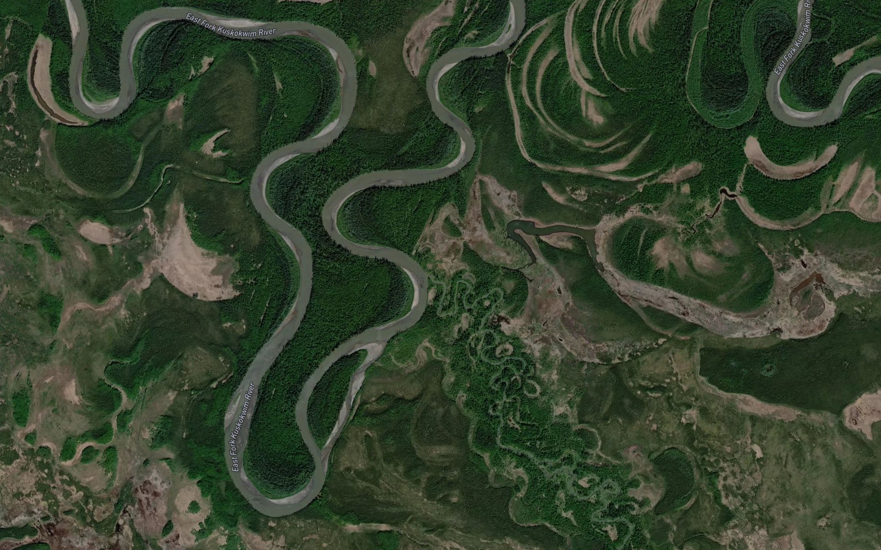 Satellite map of the Jones Creek