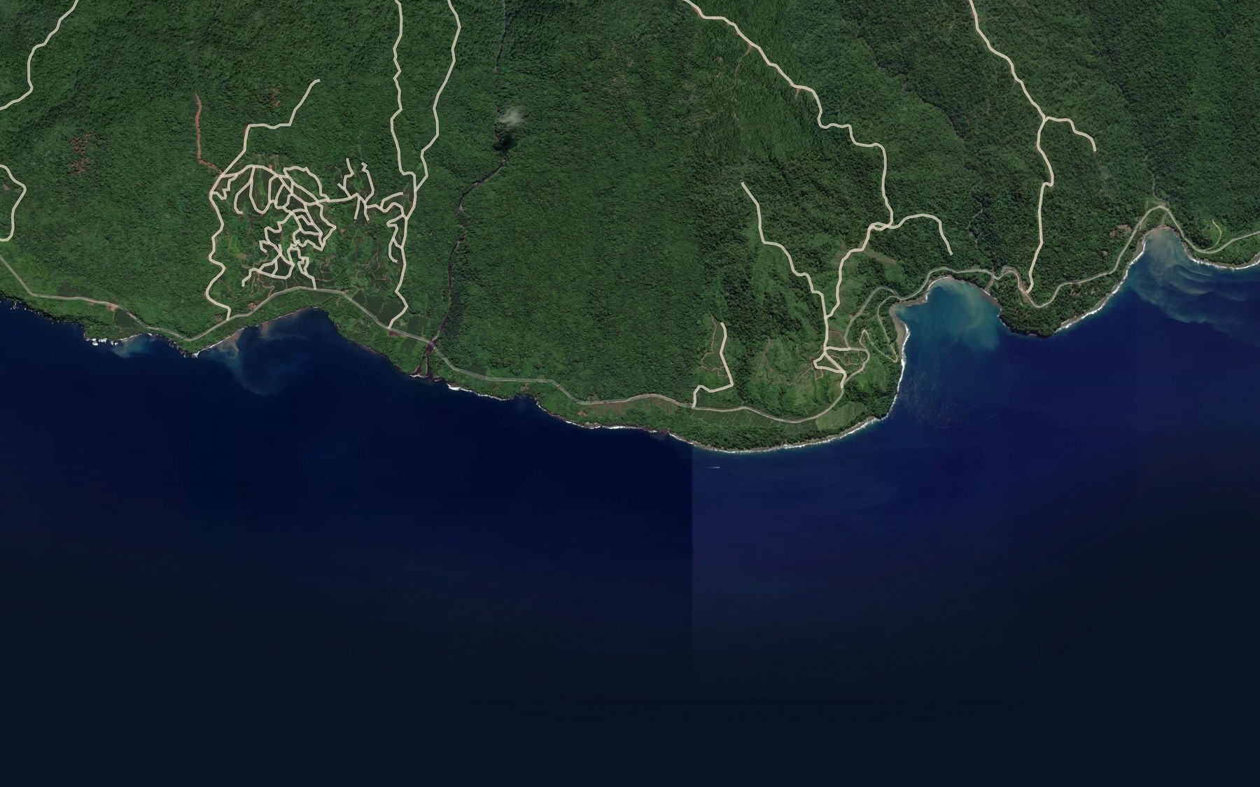 Satellite map of the Manwaris Creek