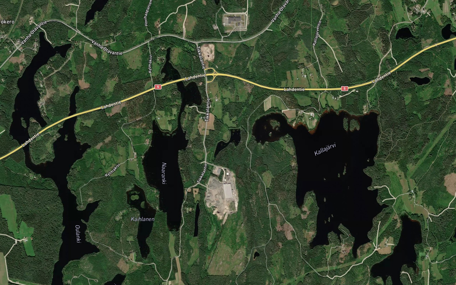 Satellite map of the Sammallampi