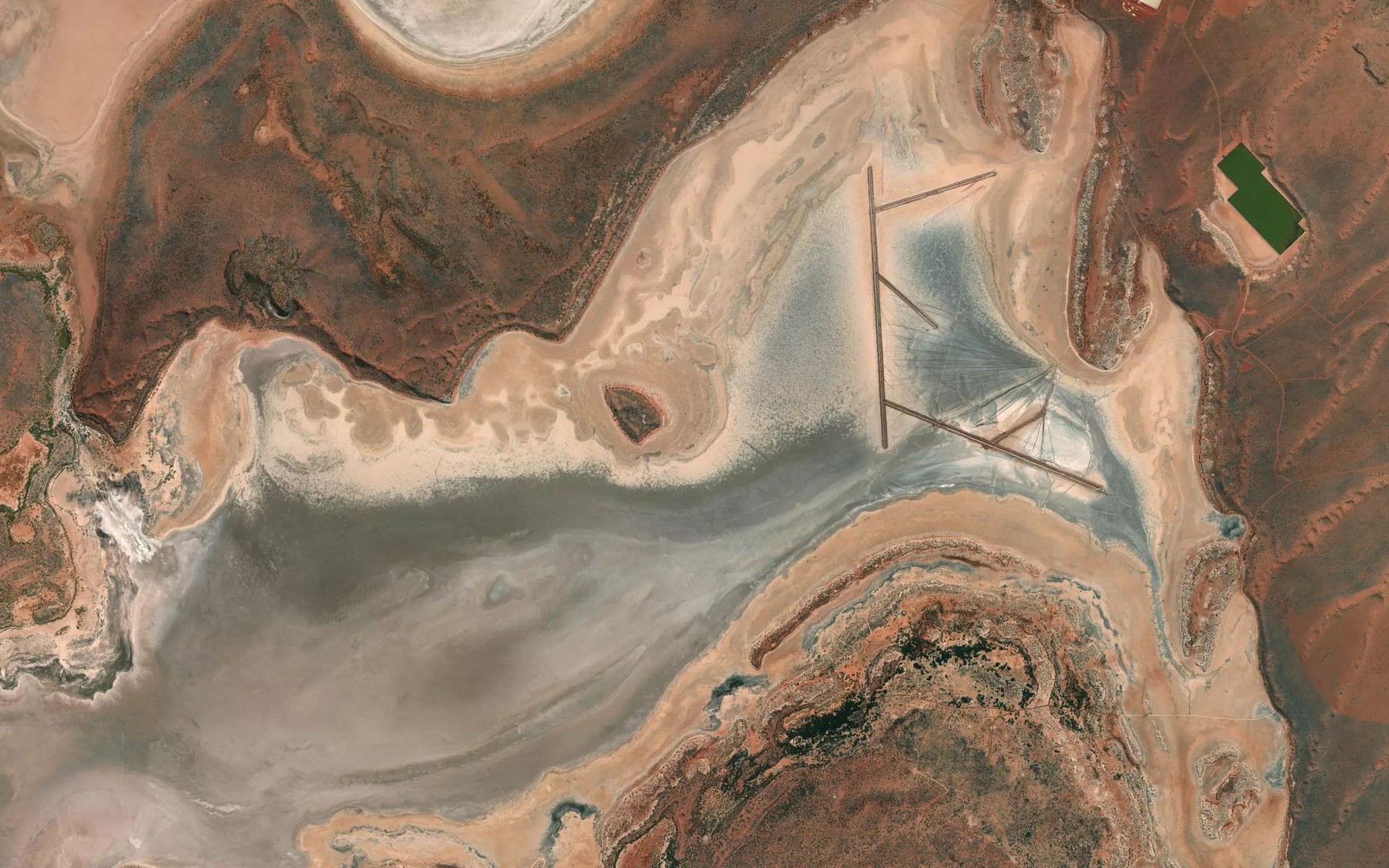 Satellite map of the Ten Mile Lake