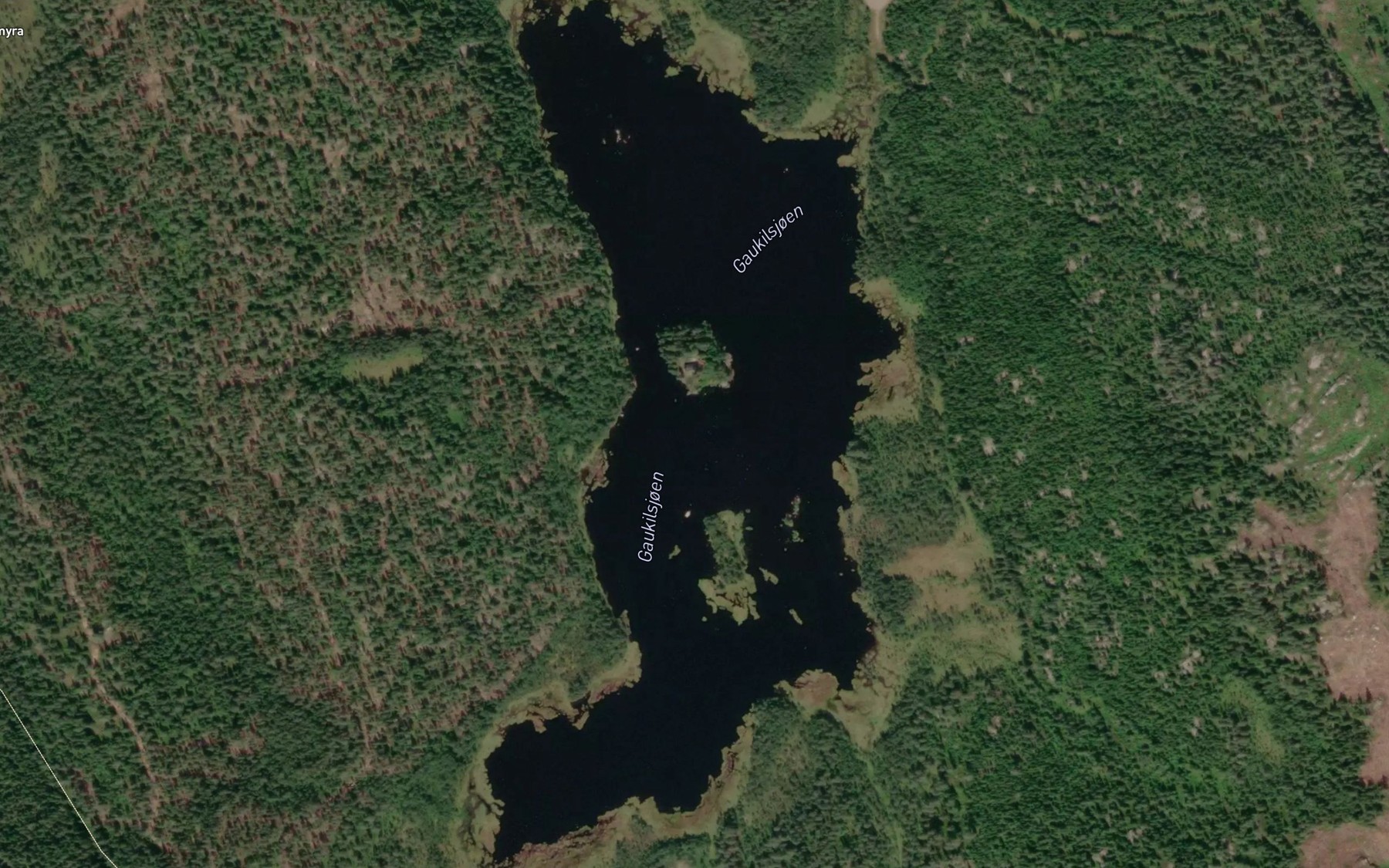 Satellite map of the Gaukilsjoen