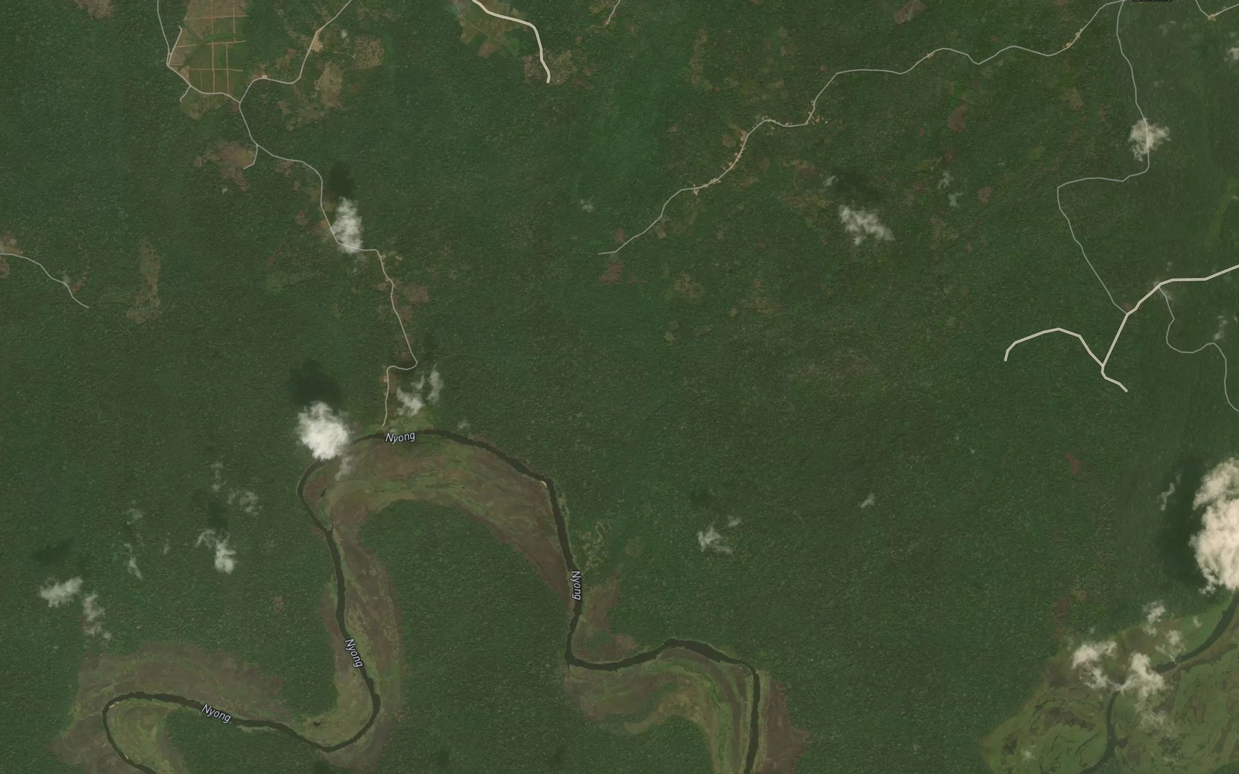 Satellite map of the Ntondo