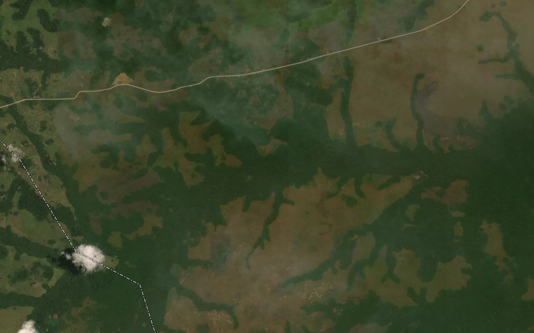 Satellite map of the Lebala
