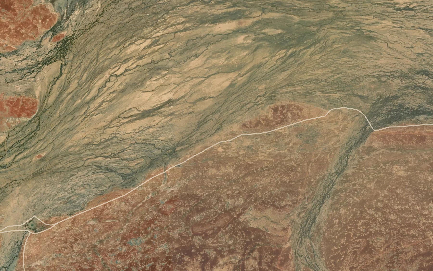 Satellite map of the Woodmurra Creek