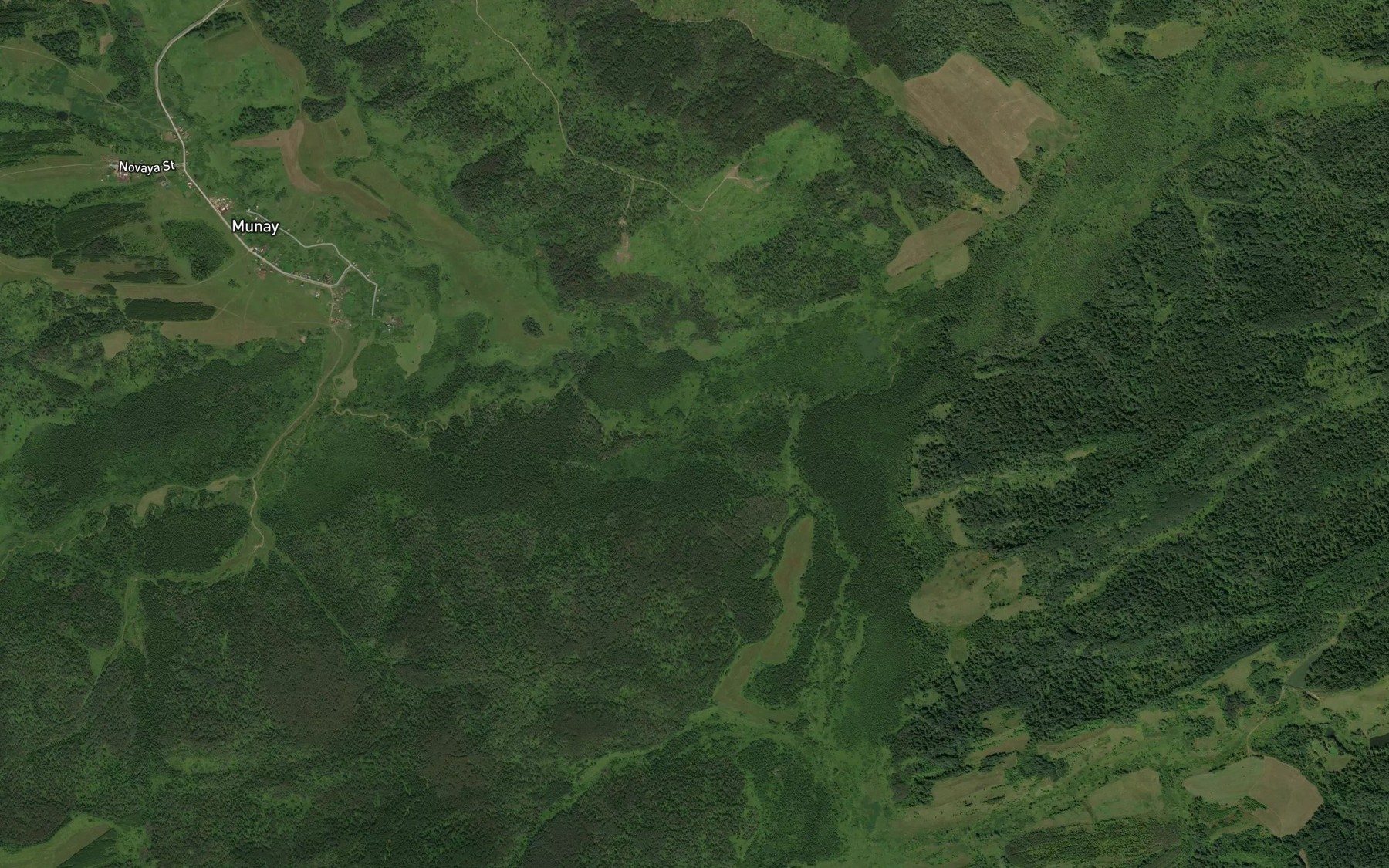 Satellite map of the Karacha