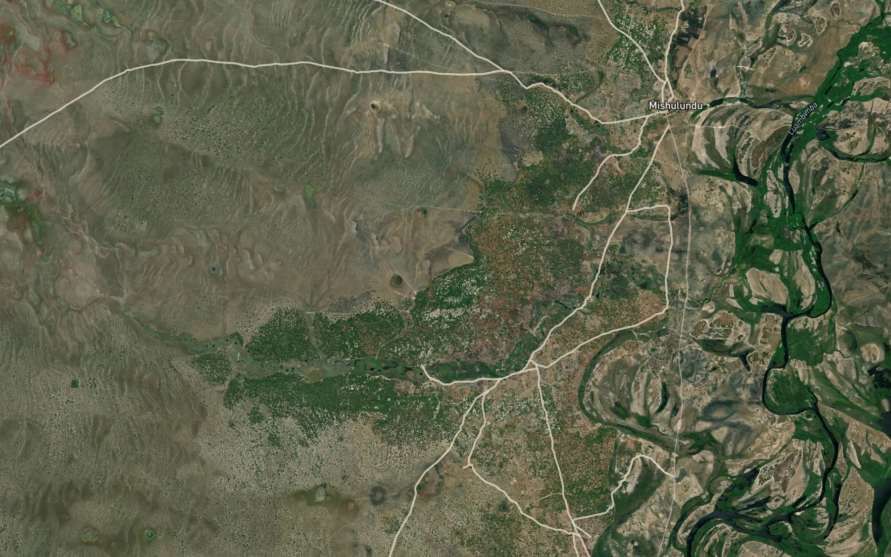Satellite map of the Mongo