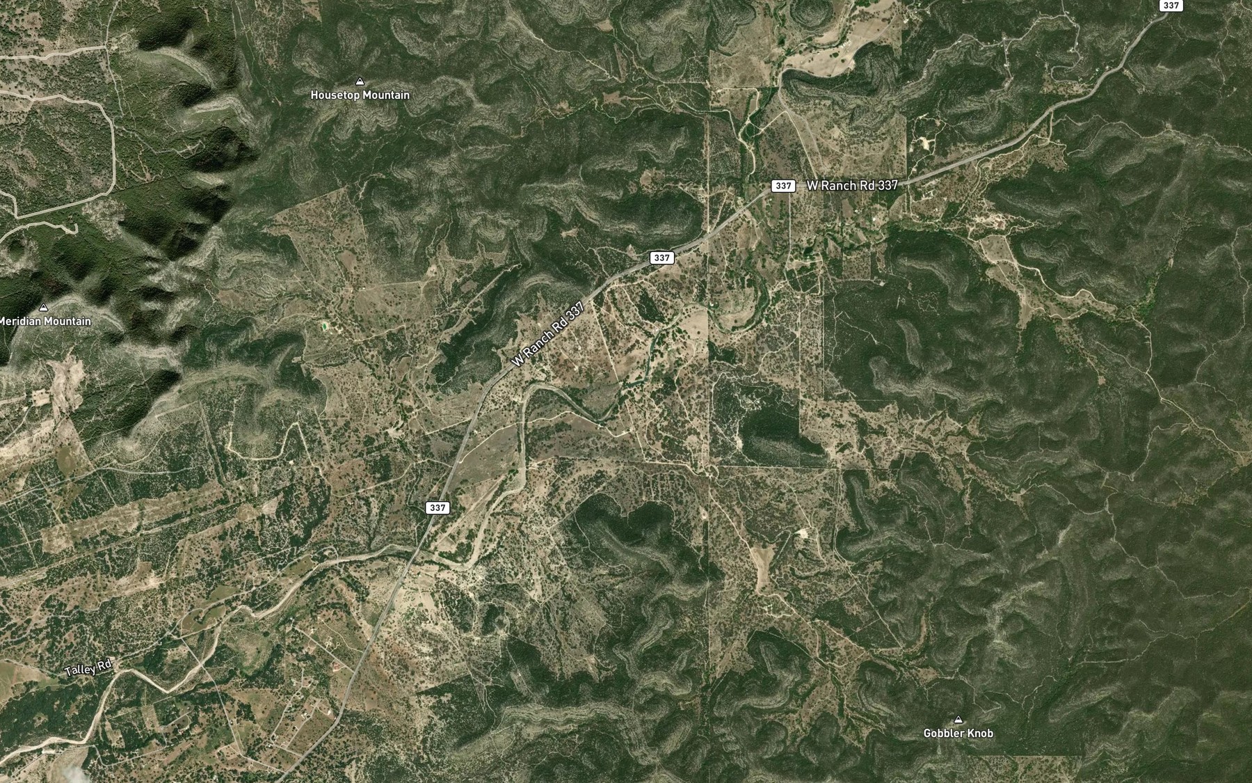 Satellite map of the Sycamore Creek