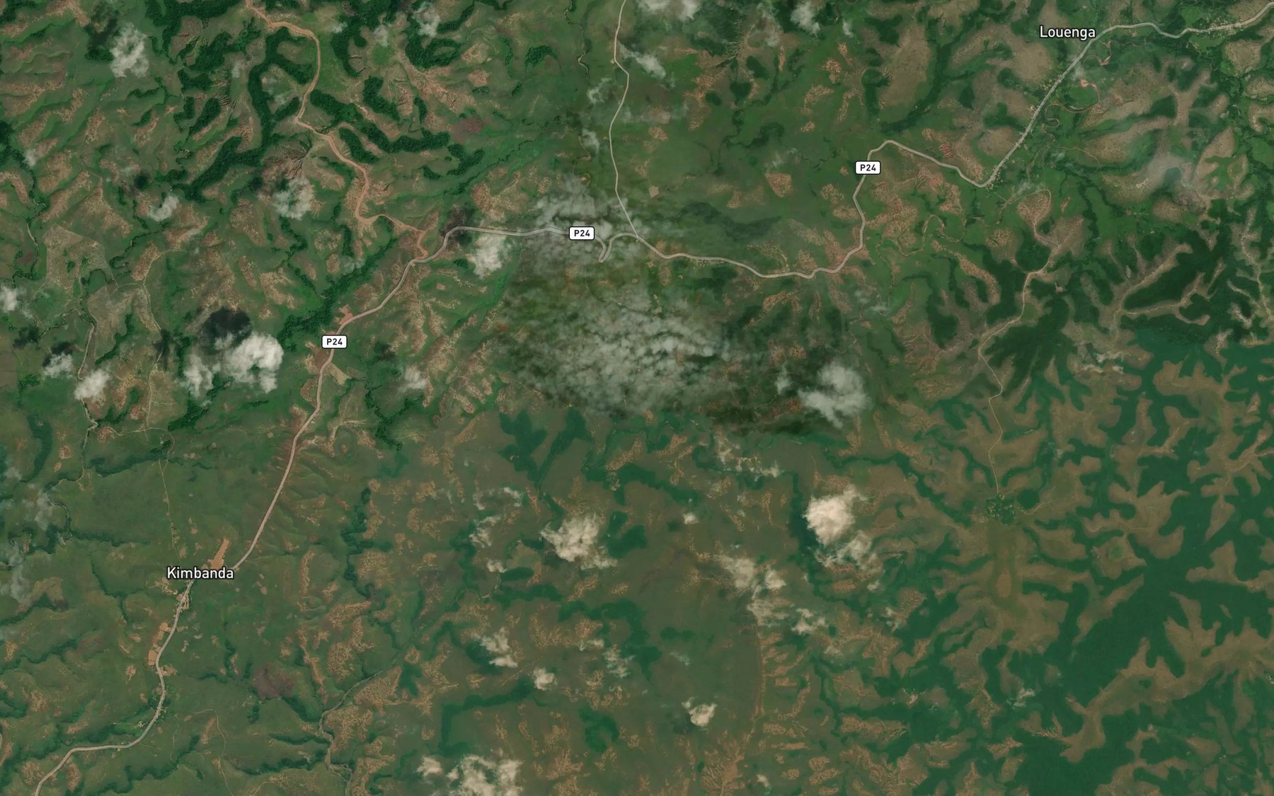 Satellite map of the Bwengala