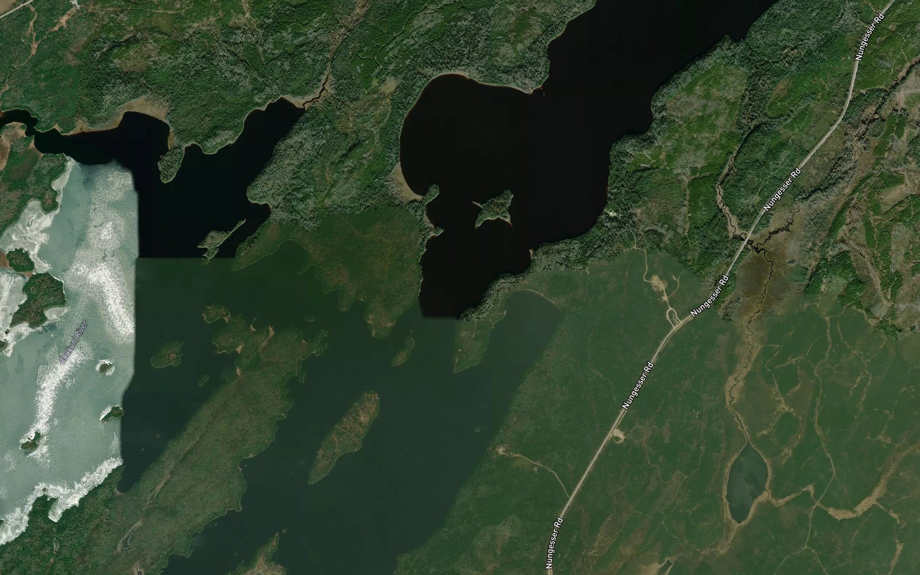 Satellite map of the East Bay