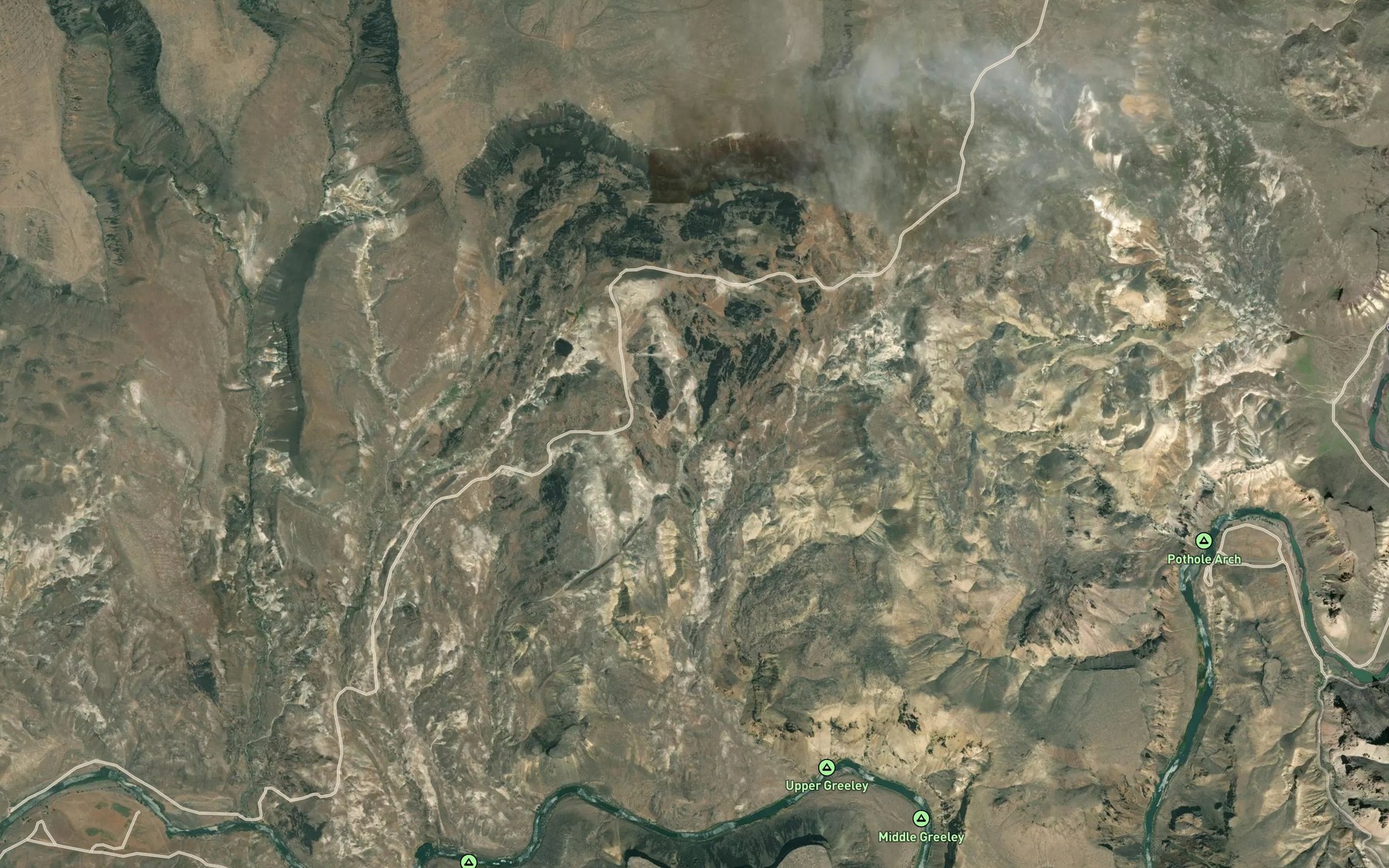 Satellite map of the East Spring