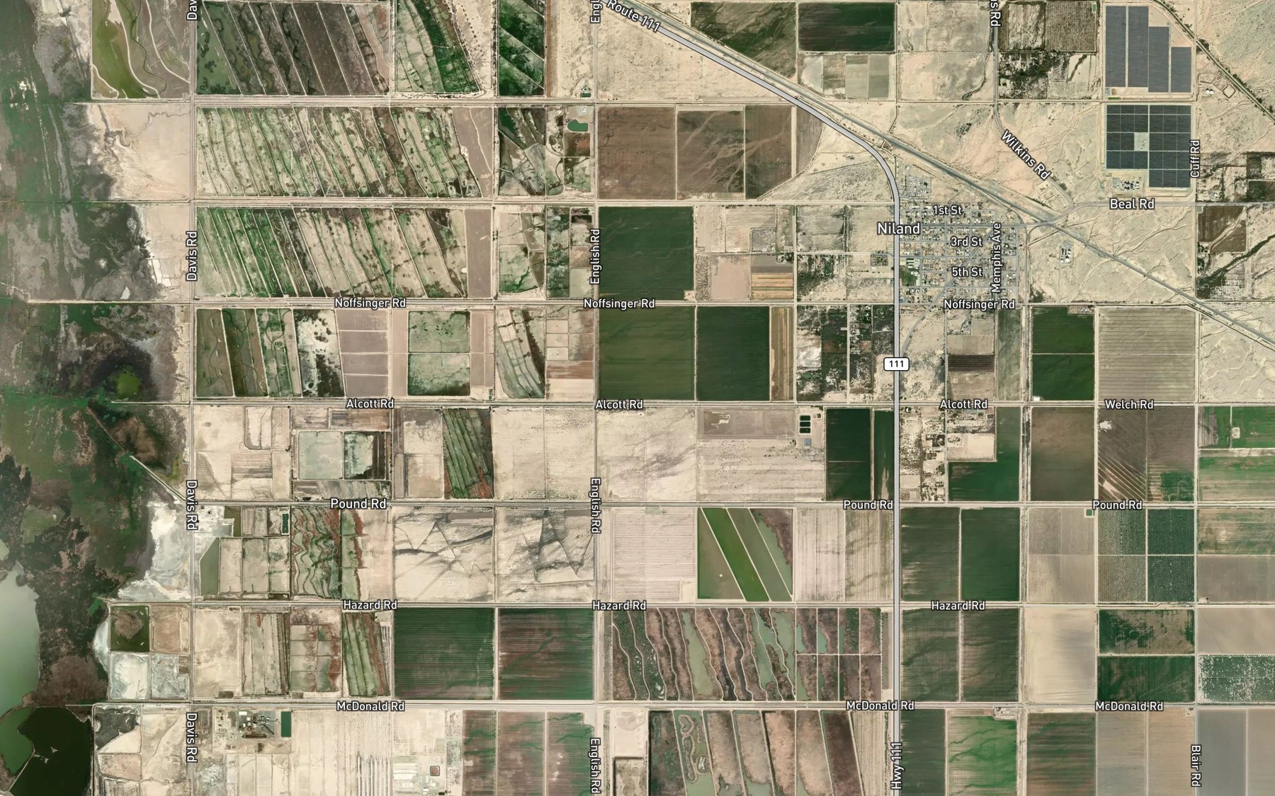 Satellite map of the R Drain