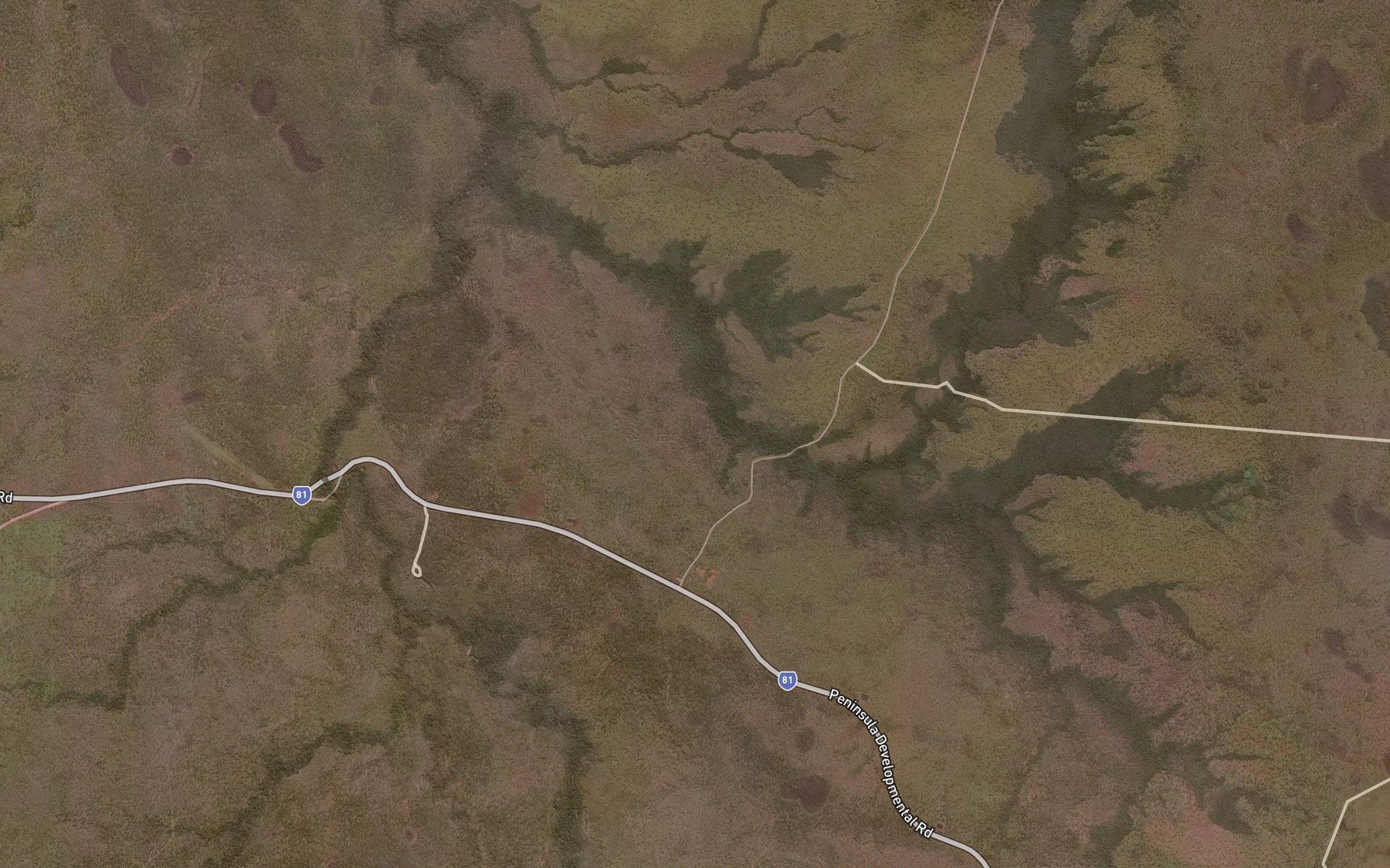 Satellite map of the Bungo Creek