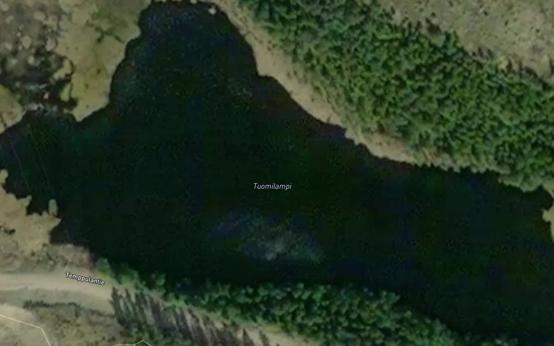 Satellite map of the Tuomilampi