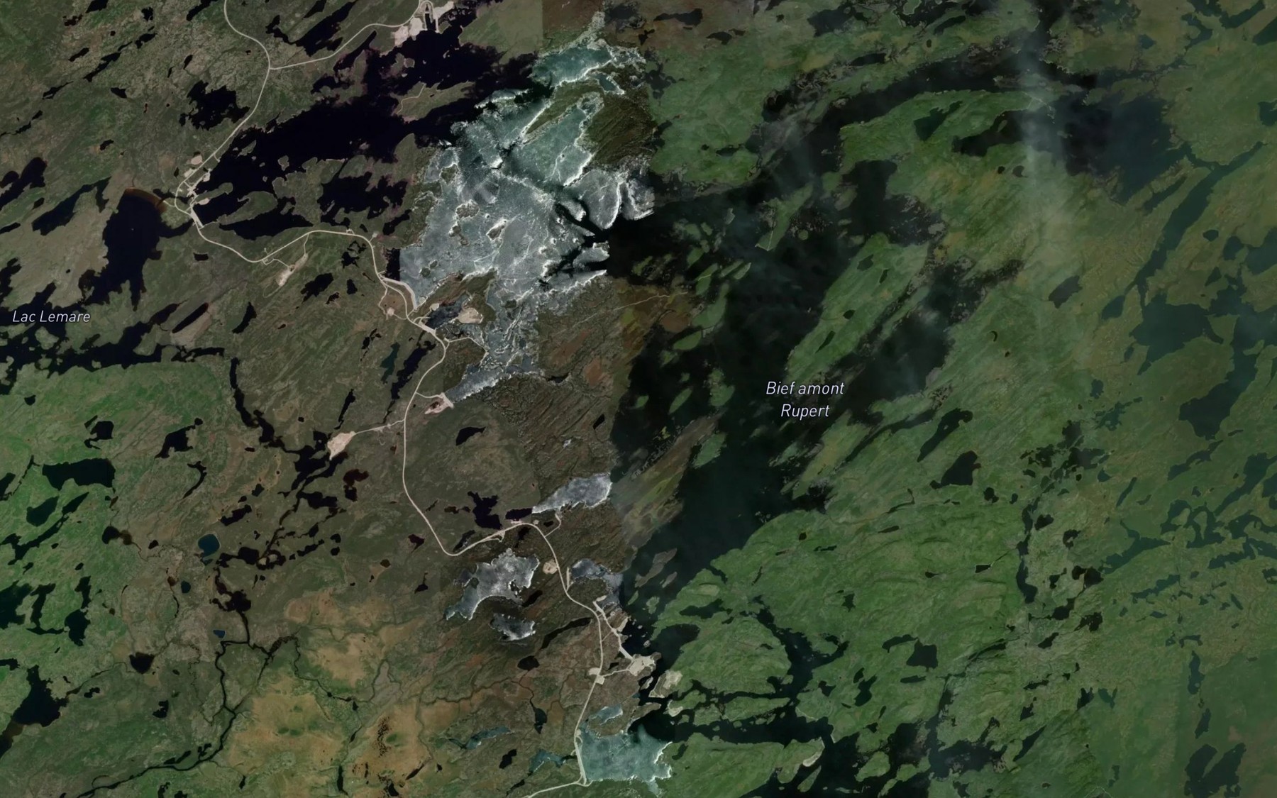 Satellite map of the Lac Goulde