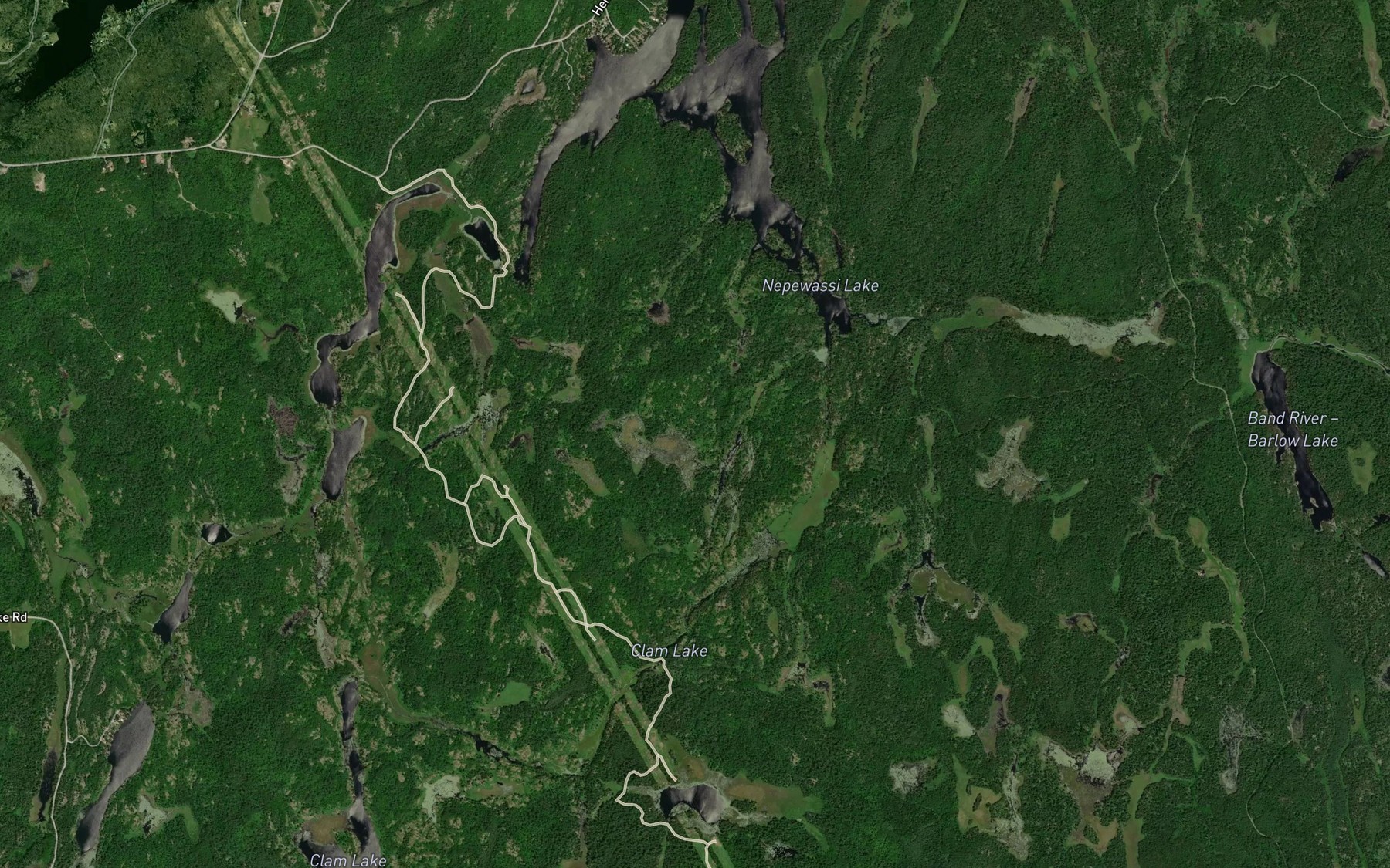 Satellite map of the Mine Bay