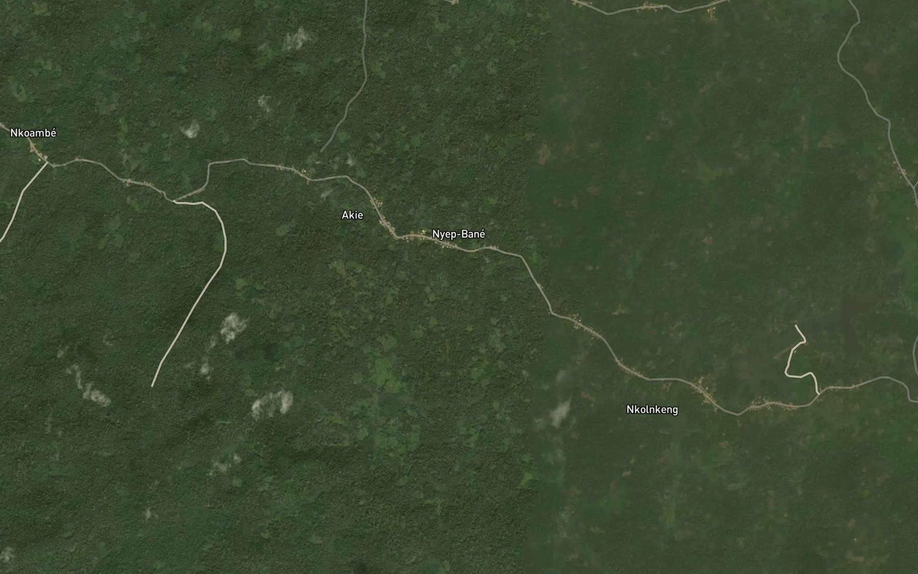 Satellite map of the Awawa