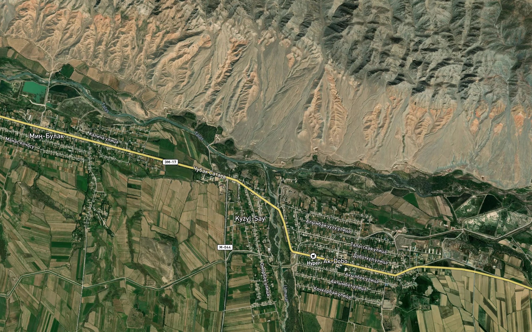 Satellite map of the Ur-Maral