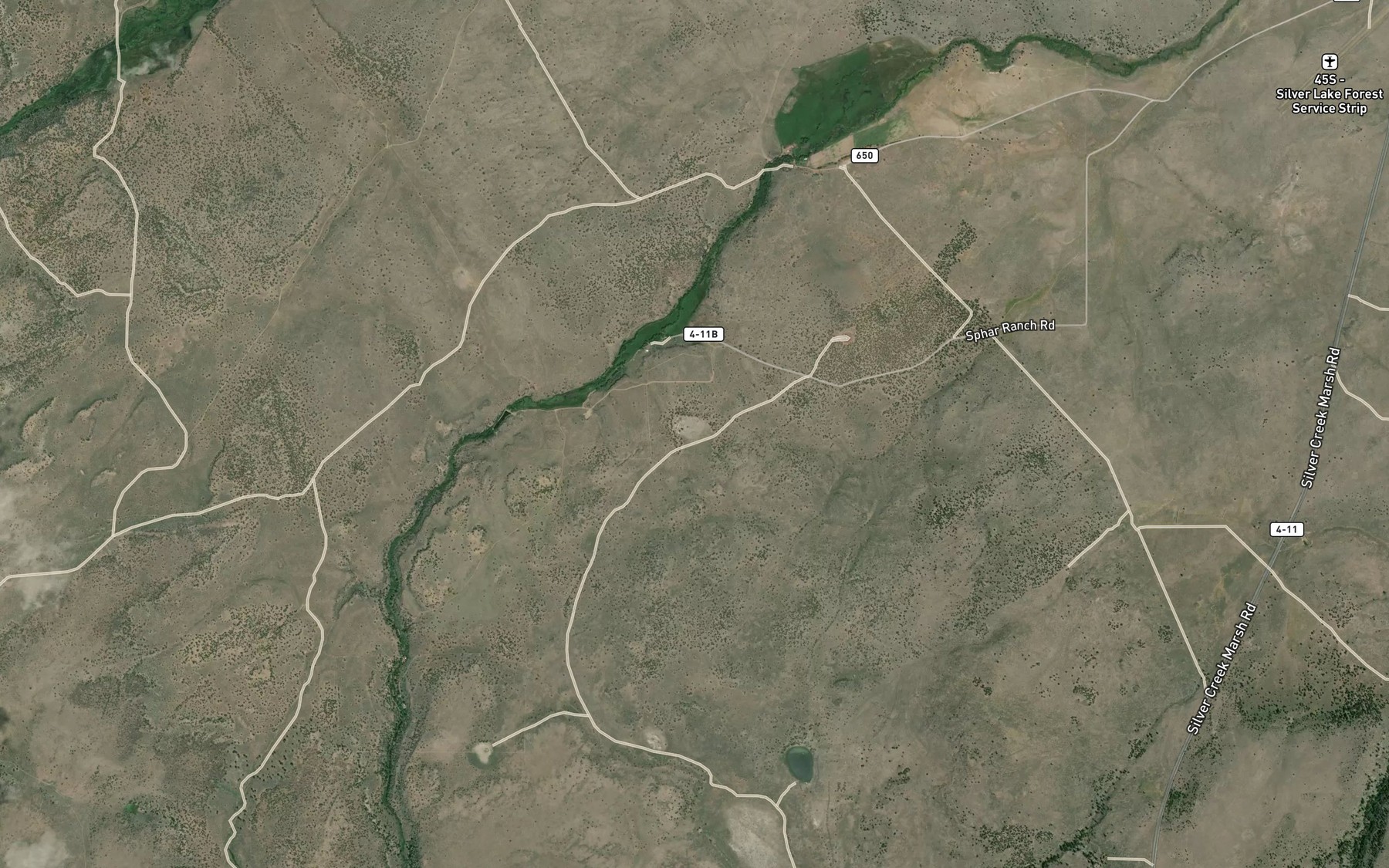 Satellite map of the Basalt Reservoir