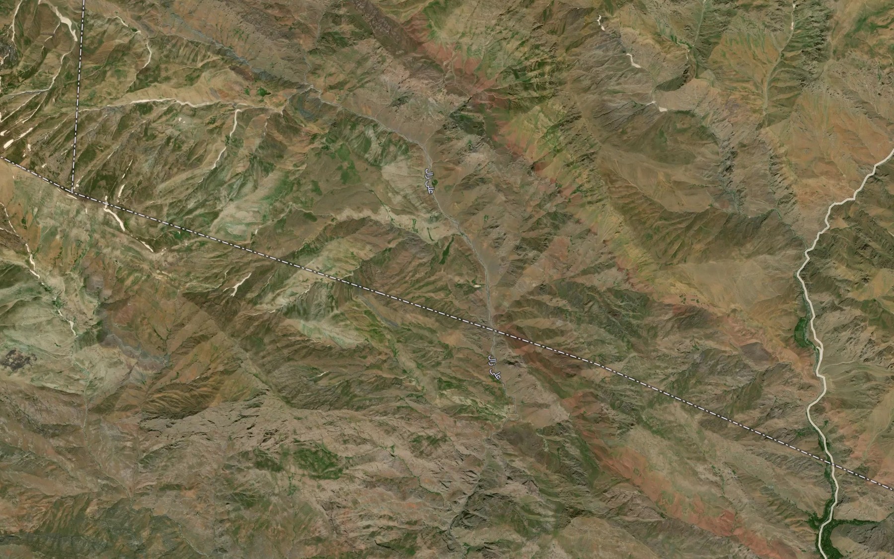 Satellite map of the Cheshmeh-ye Alizan Chek