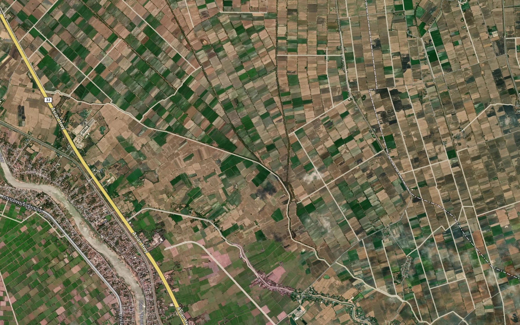 Satellite map of the Khlong Rabai Nueng Sai