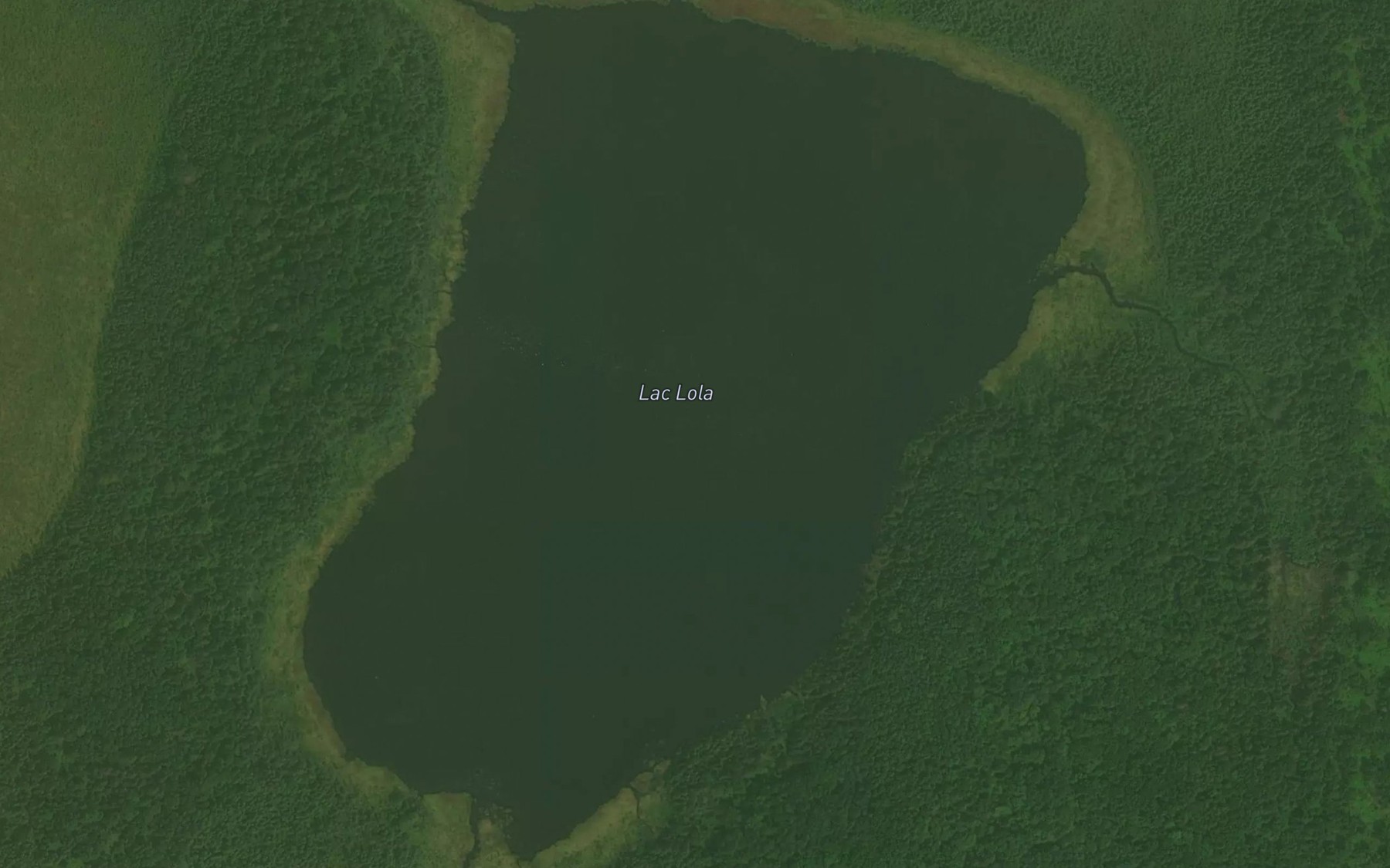 Satellite map of the Lac Lola