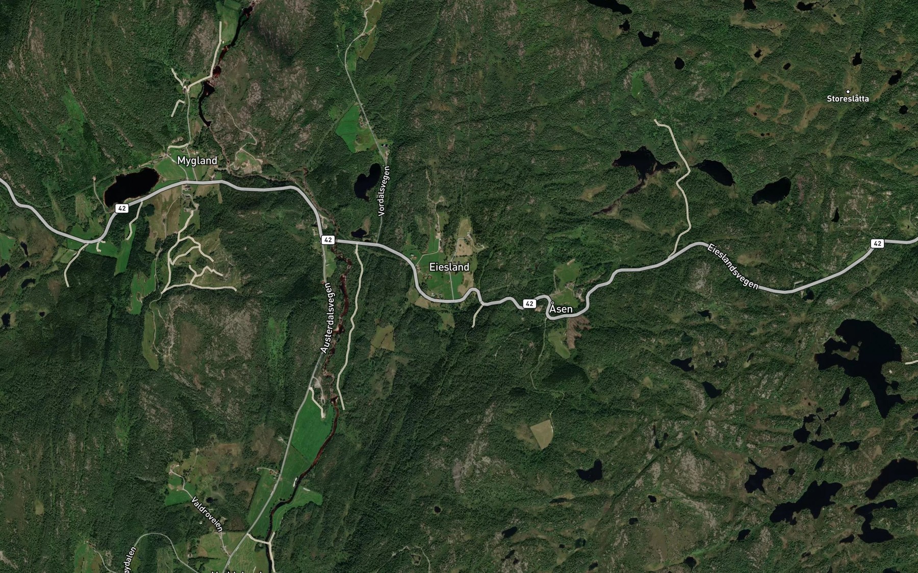 Satellite map of the Litlebekk