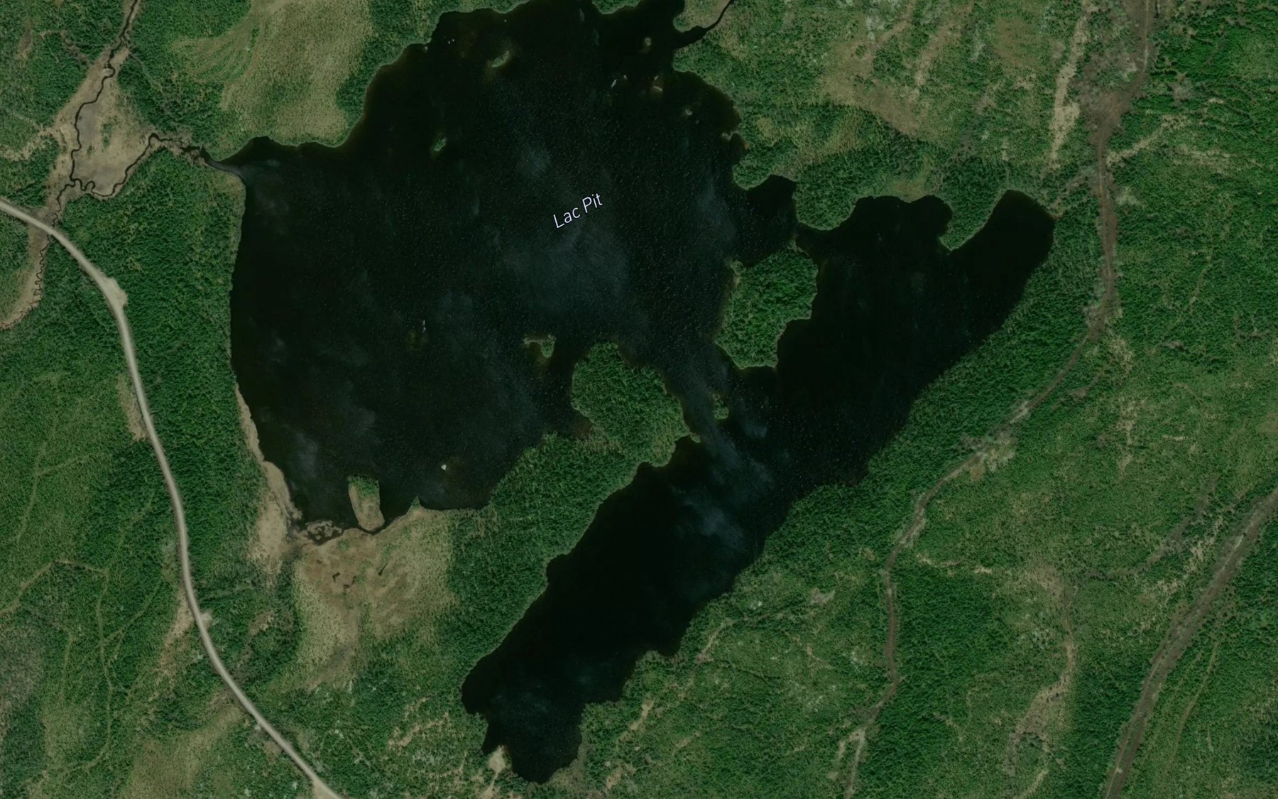 Satellite map of the Lac Pit