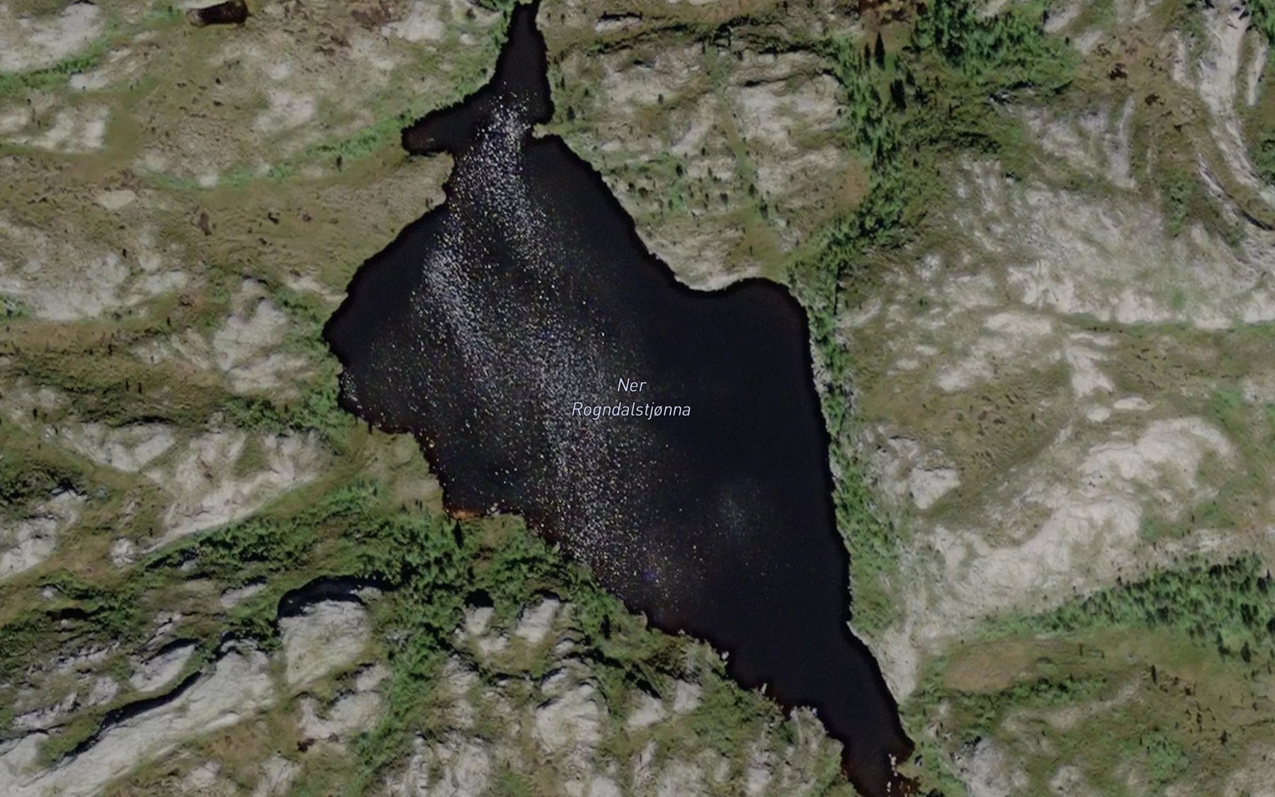 Satellite map of the Andreasdaltjorna