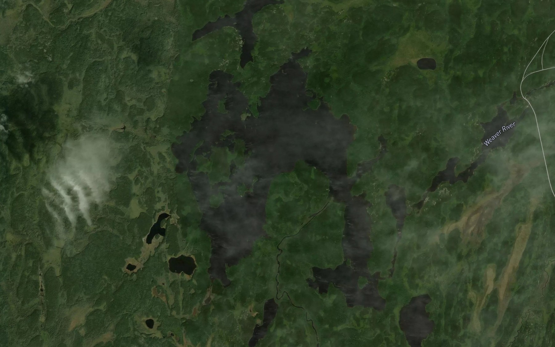 Satellite map of the Gillard Lake