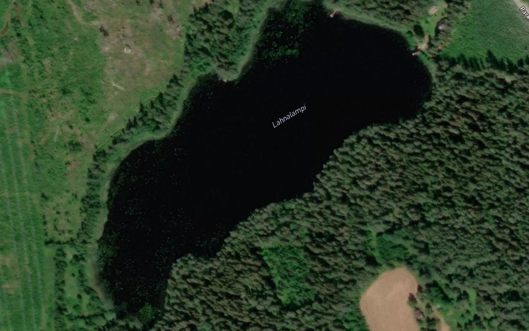 Satellite map of the Lahnalampi