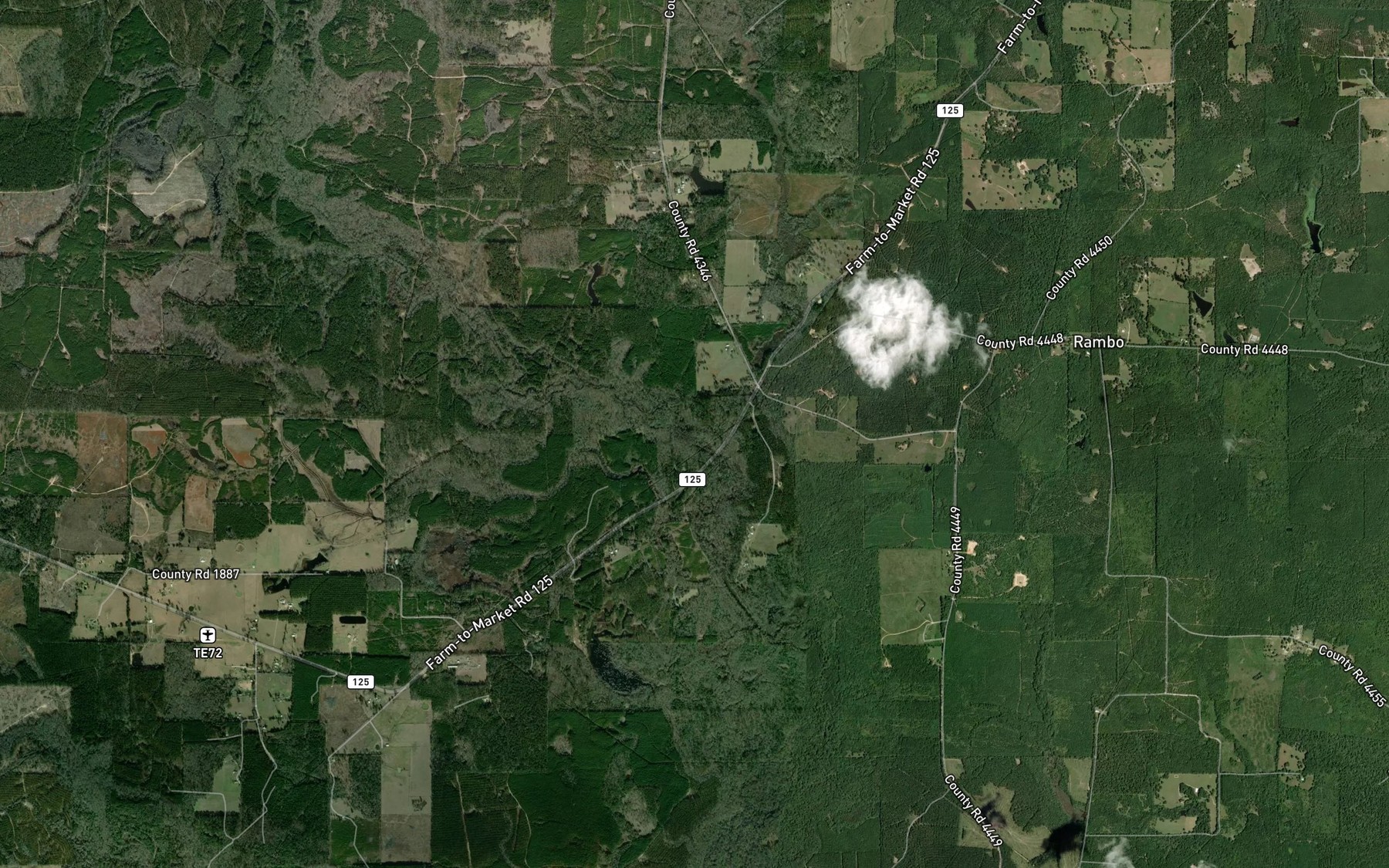 Satellite map of the Mill Creek