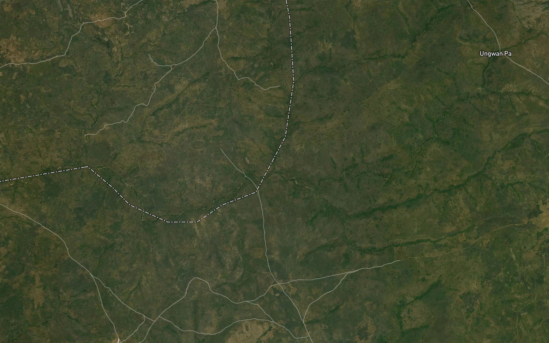 Satellite map of the River Kulambire