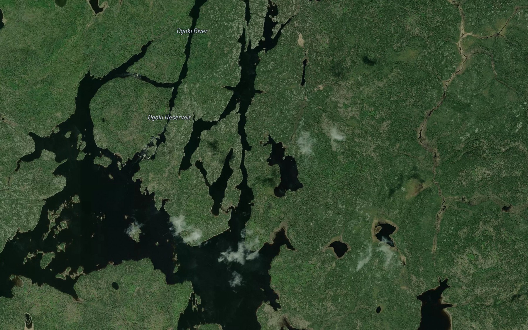 Satellite map of the Two Mile Bay