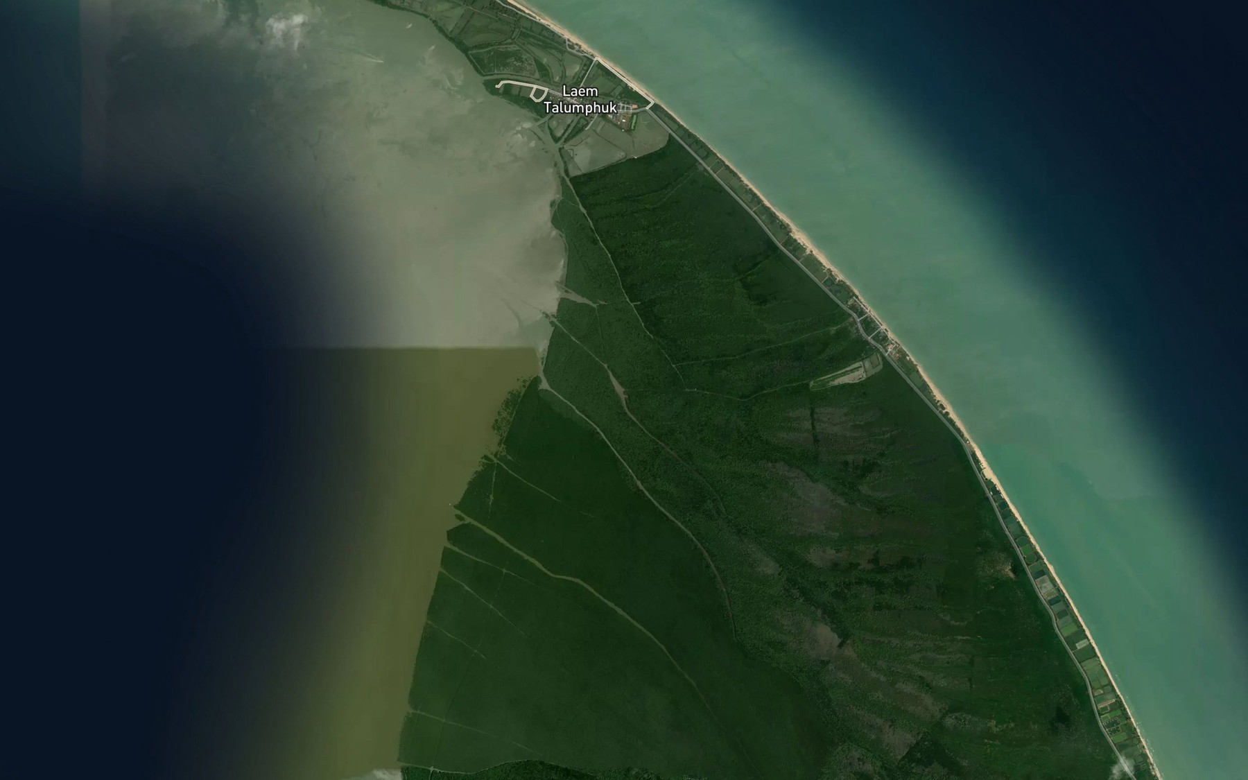 Satellite map of the Khlong Wat Laem Talumphuk
